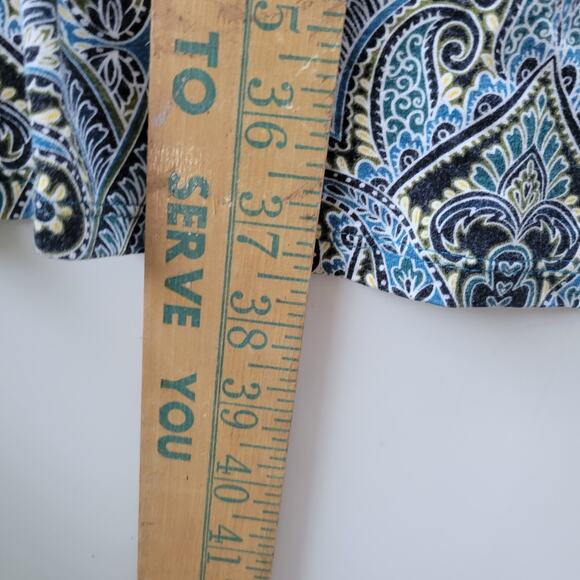 J.JILL Wearever Collection Soft Stretch Paisley Casual Dress Size Medium - Picture 3 of 8